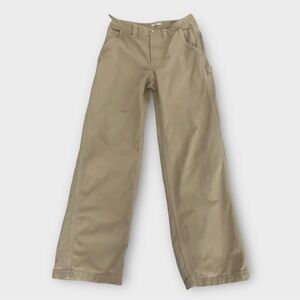 TNA Aritzia Womens Jeans Pants Size 6 Wide Leg Carpenter Cream Denim Y2K Neutral